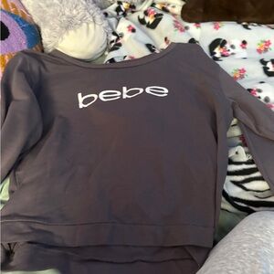 Bebe Charcoal Sleepwear Top
